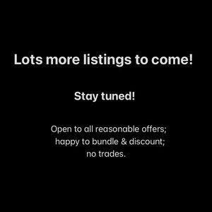 More listings coming soon— happy to bundle & open to all reasonable offers!